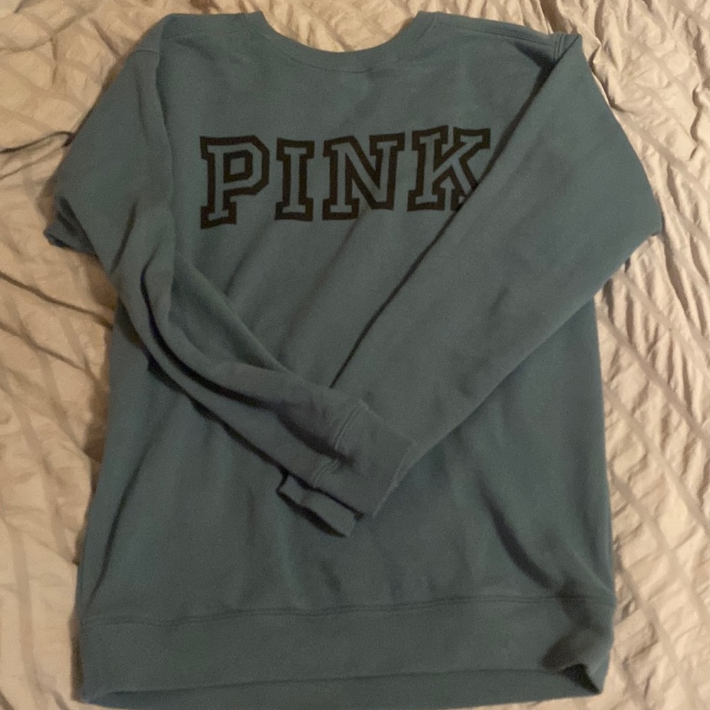 PINK teal pullovwr
